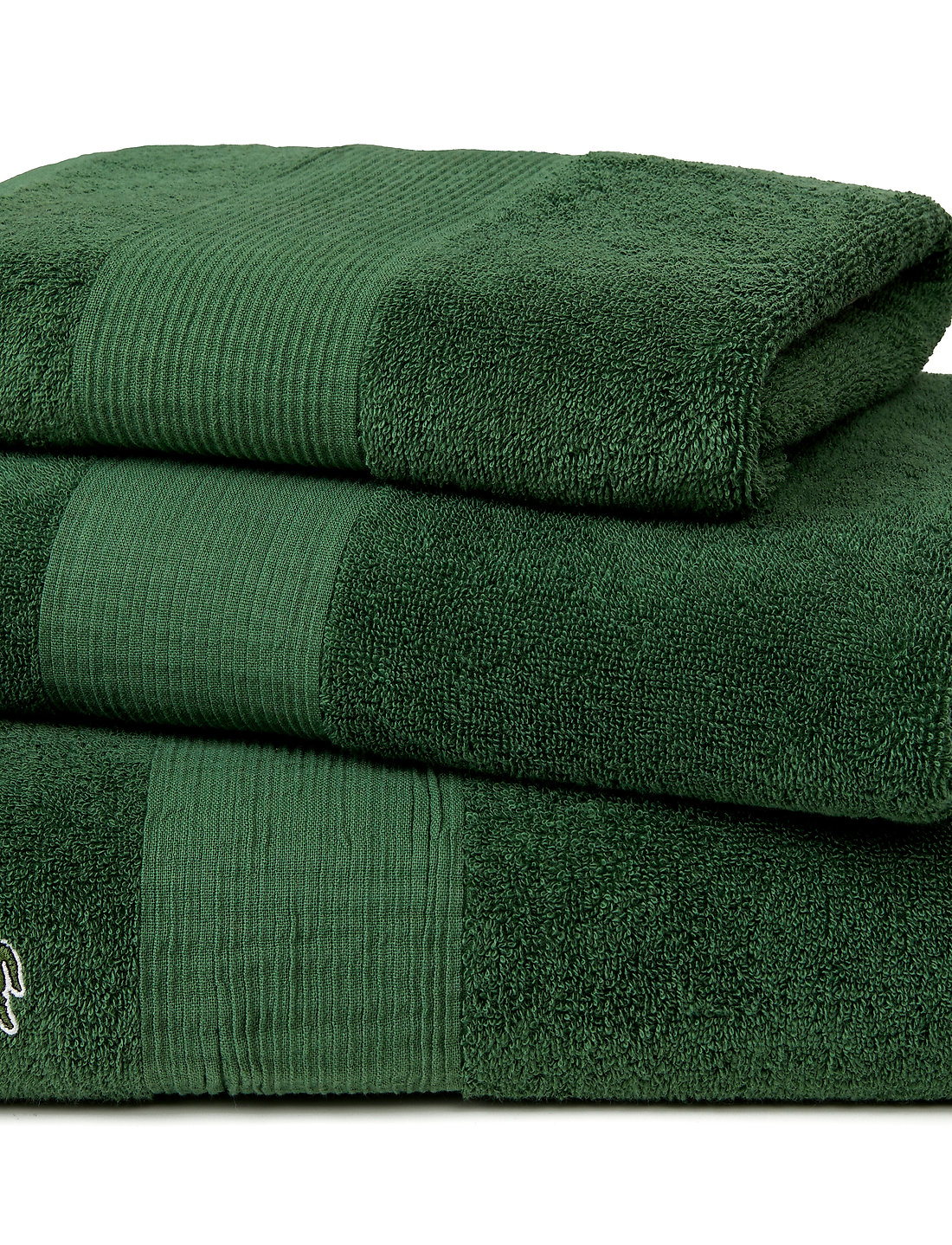 Lacoste Home - LLECROCO Bath sheet - badetücher - vert - 3