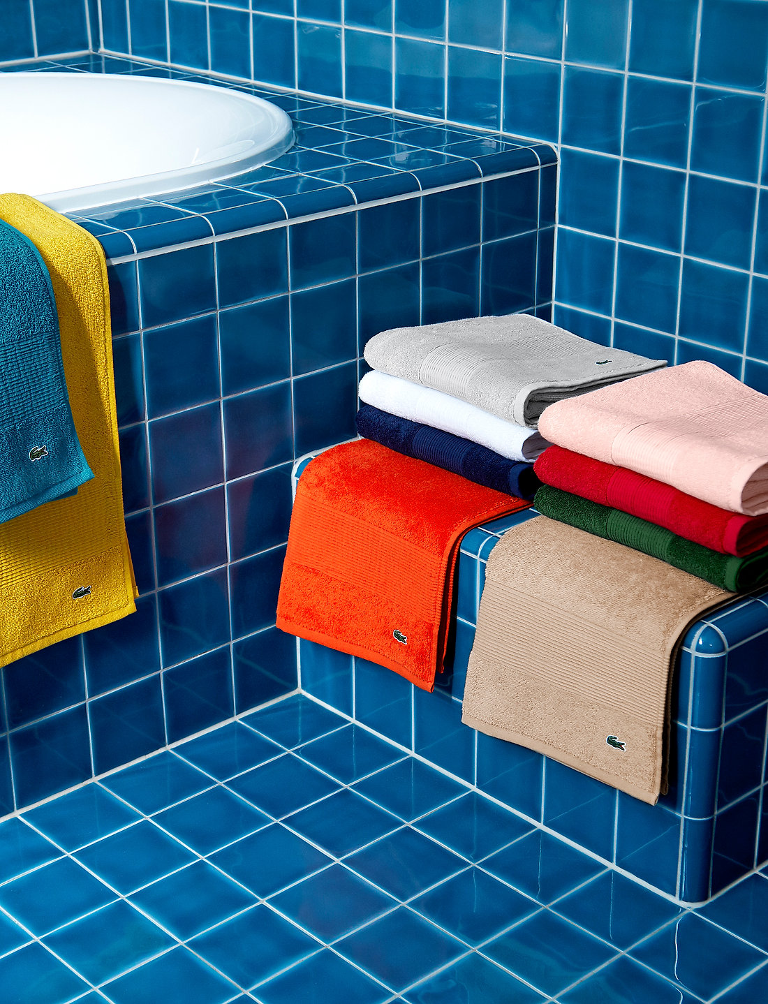 Lacoste Home - LLECROCO Bath sheet - badetücher - vert - 4