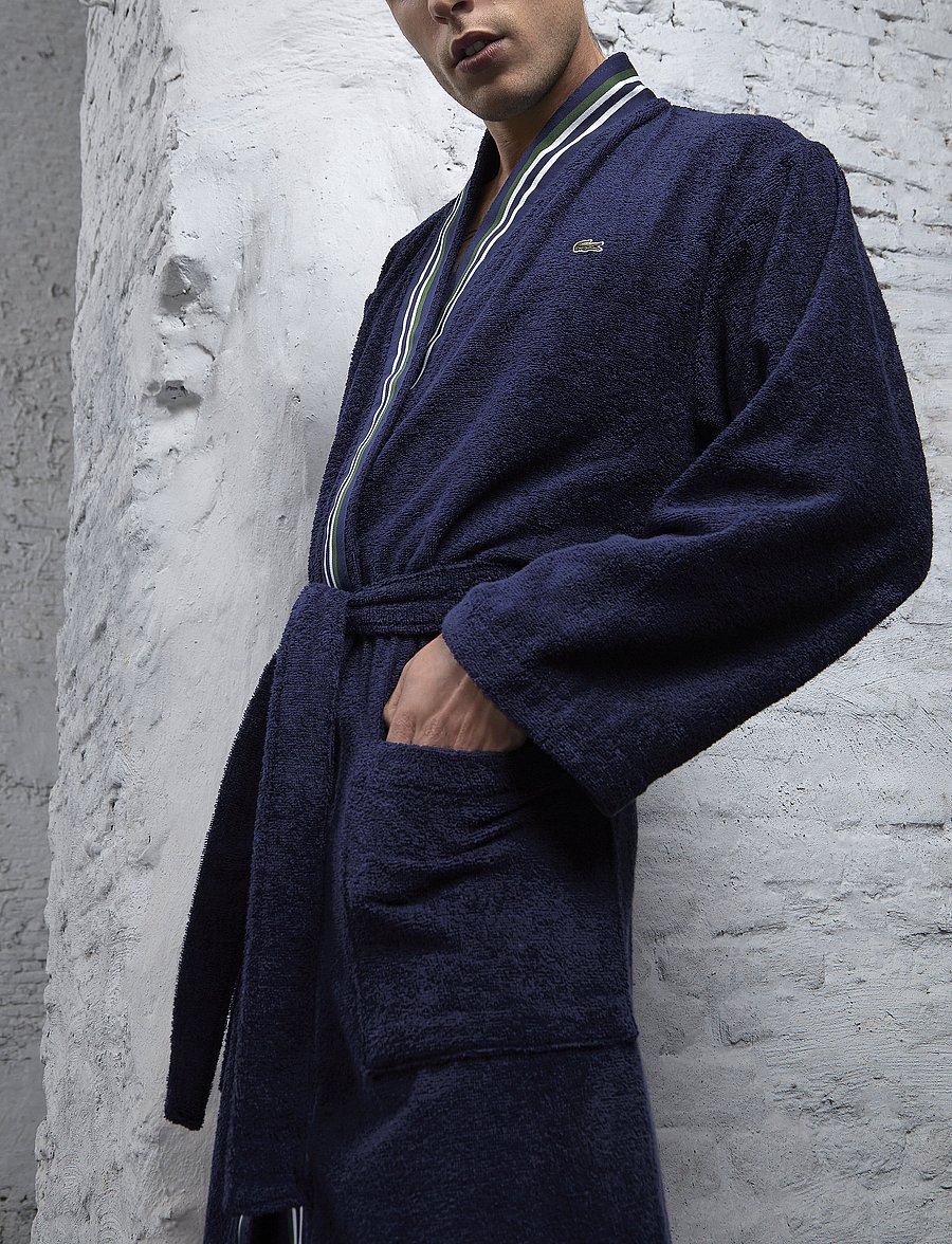 Lacoste Home - LCLUB Bath robe - alltags-style - marine - 0