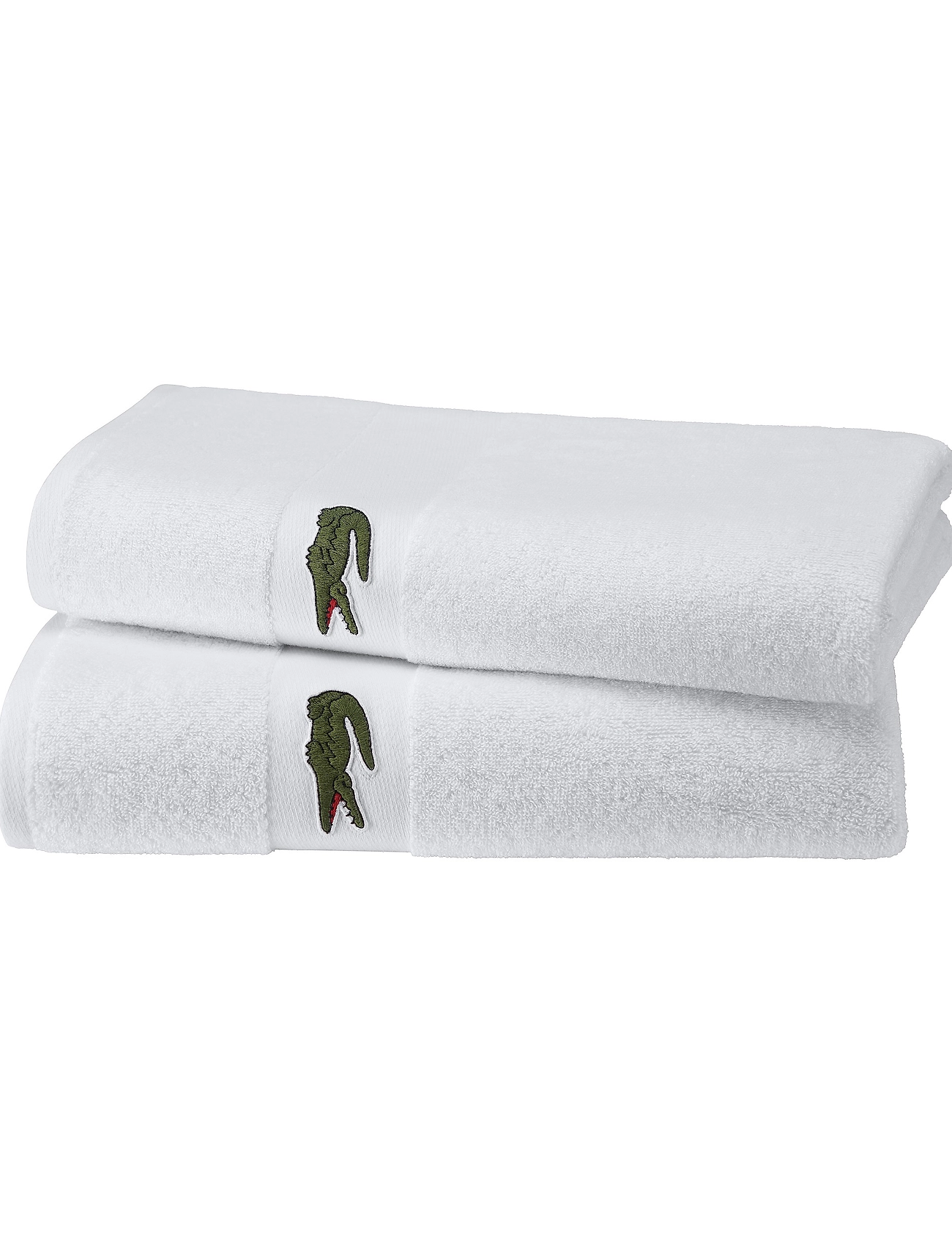 Lacoste Home - LCASUAL Bath towel - handtücher & badetücher - blanc - 1