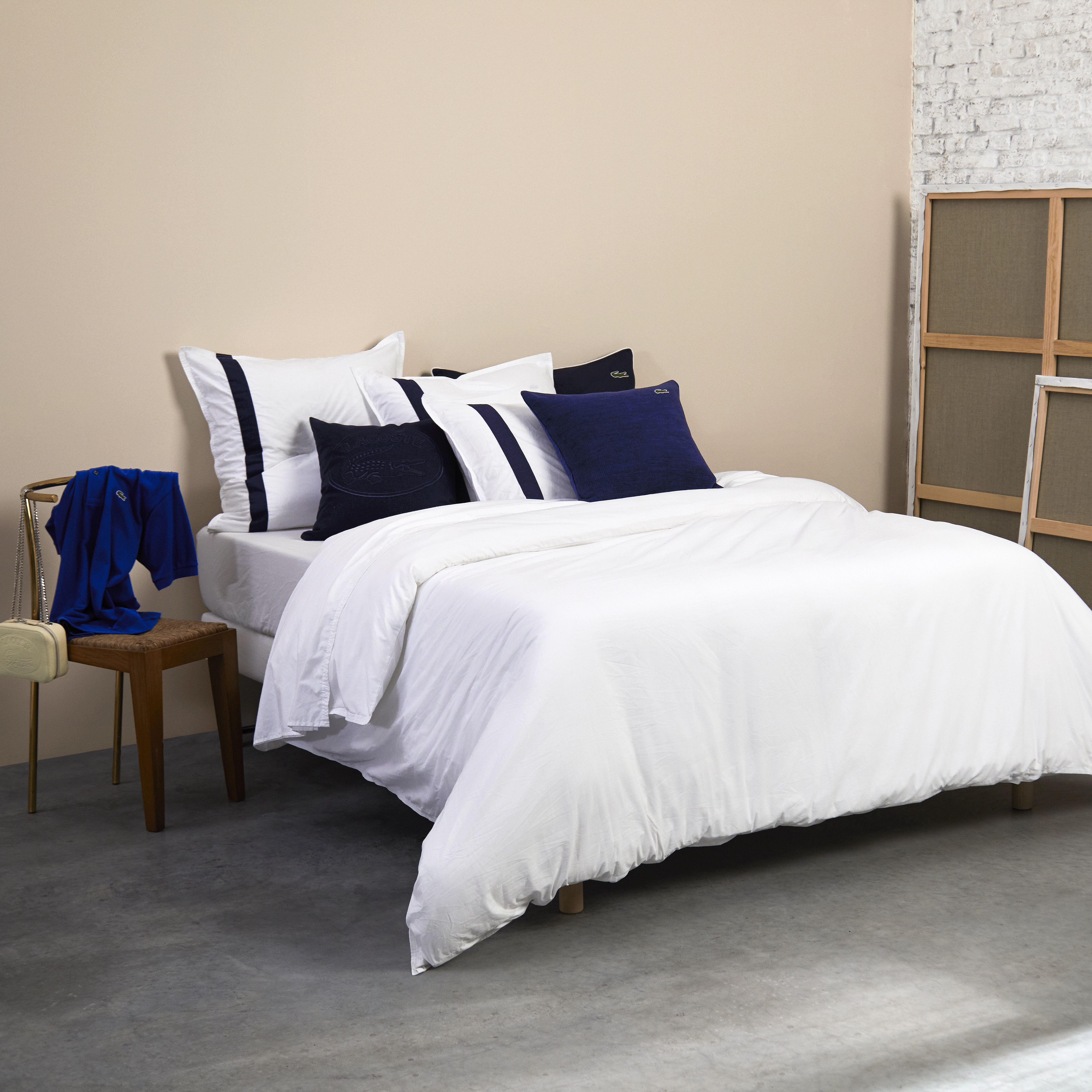 Lacoste Home Lchic Duvet Cover, 200X200 cm, Bedtextiles, Weiß - Covers, Homeware