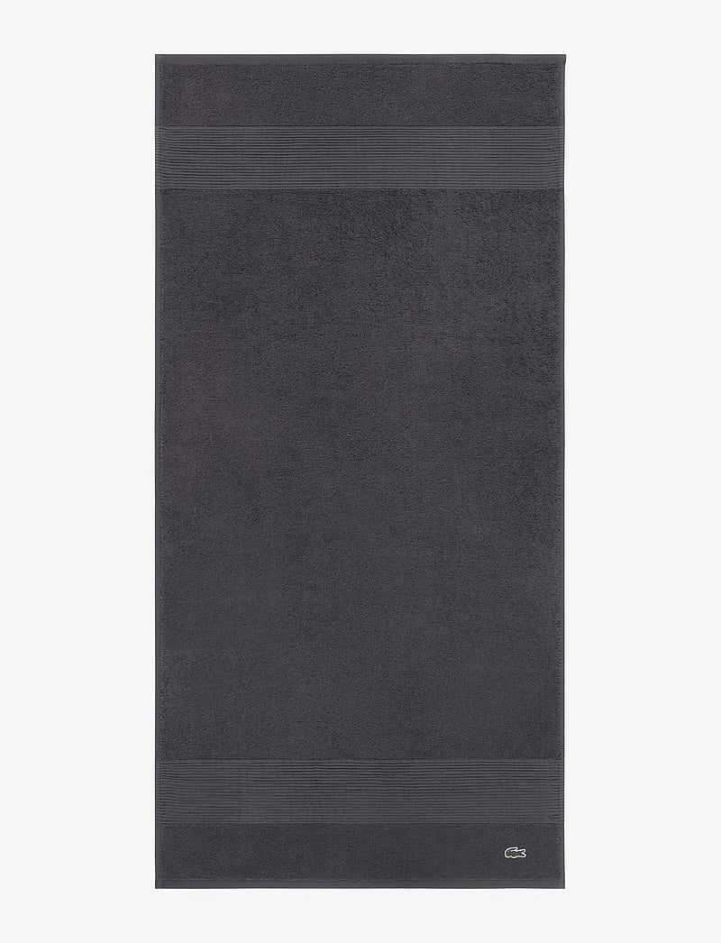 Lacoste Home - LLECROCO Bath sheet - bath towels - bitume - 0
