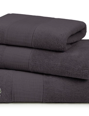 Lacoste Home - LLECROCO Bath towel - rankų ir vonios rankšluosčiai - bitume - 4
