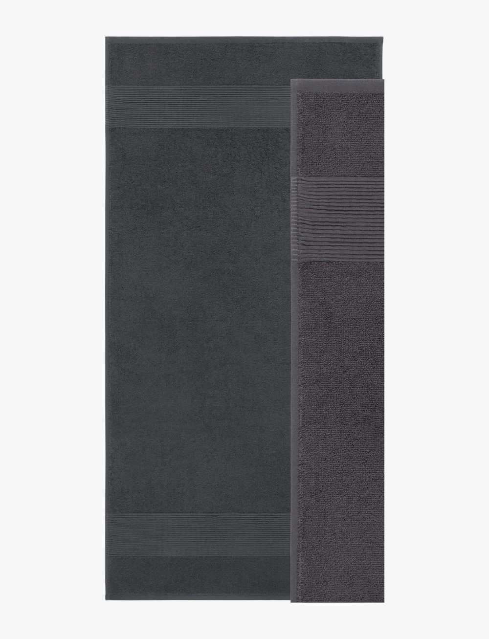 Lacoste Home - LLECROCO Handtowel - käterätikud - bitume - 0