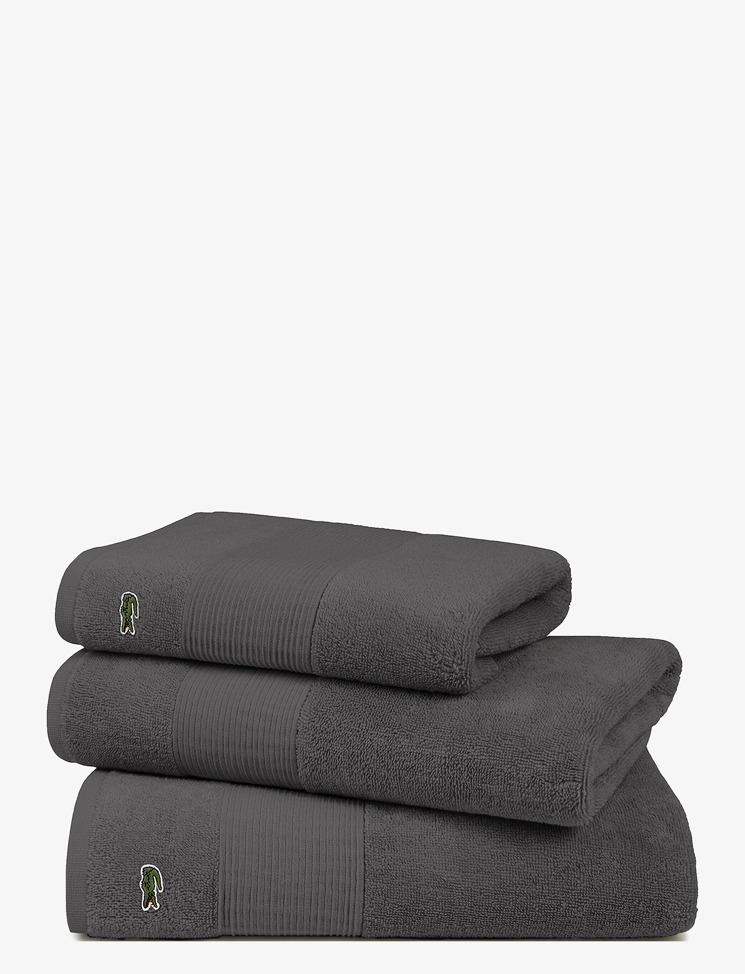 Lacoste Home - LLECROCO Handtowel - ansiktshanddukar - bitume - 4
