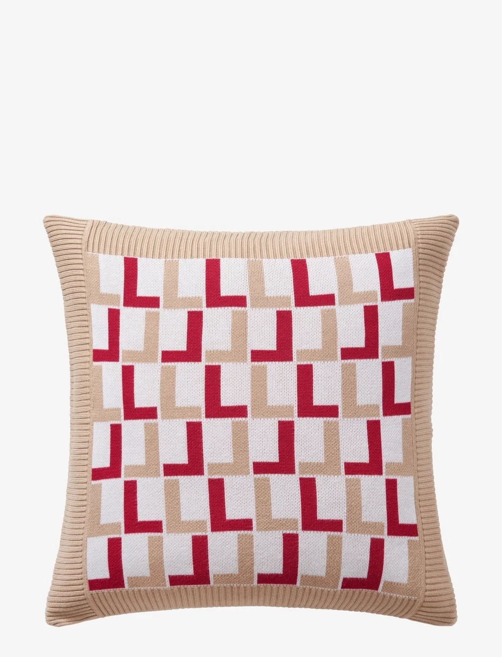 Lacoste Home - LLOGO Cushion cover - kissenbezüge - biscuit - 0