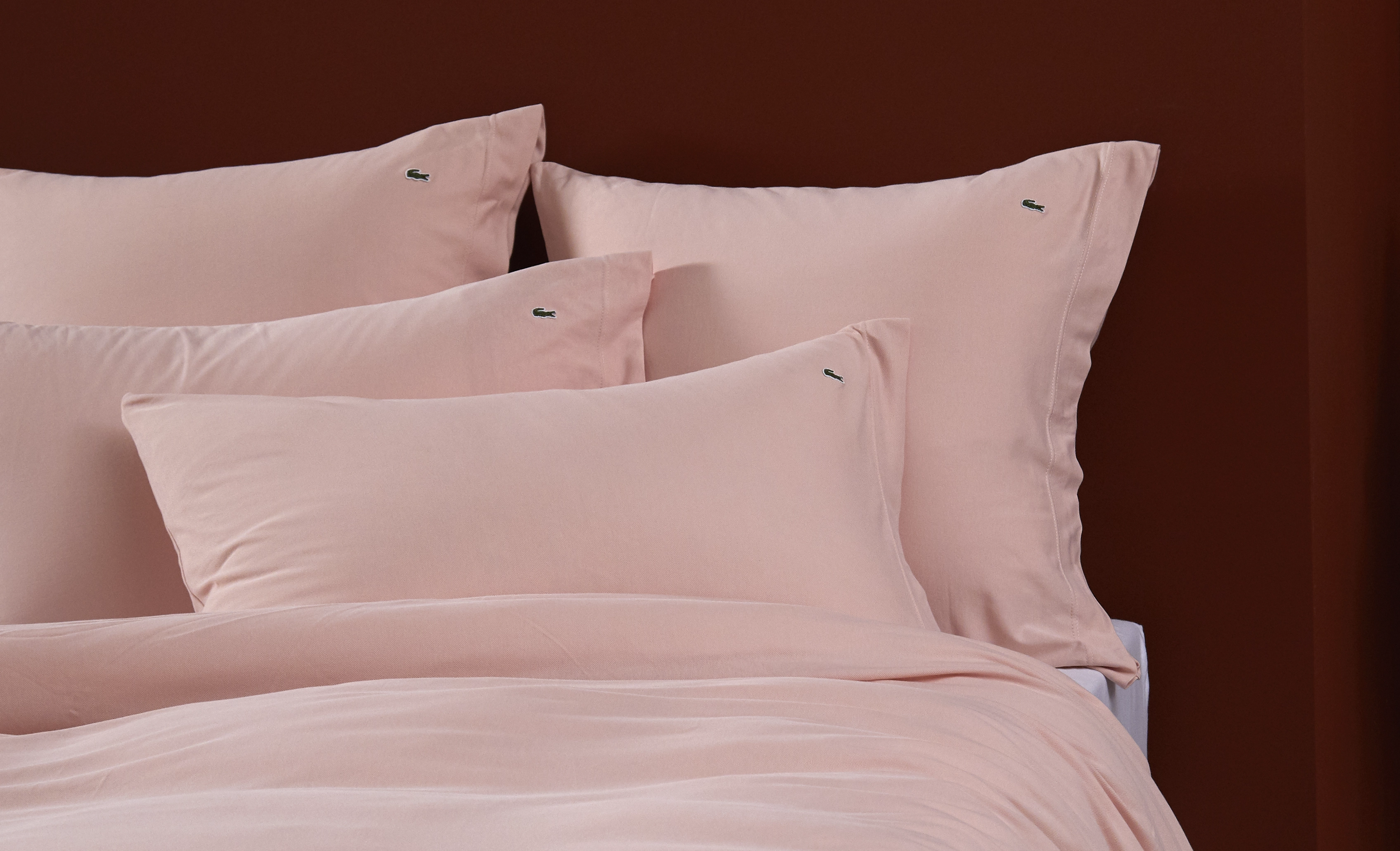 Lacoste Home Lpique2 Duvet Cover, 200X200 cm, Bedtextiles, Rosa - Covers, Homeware