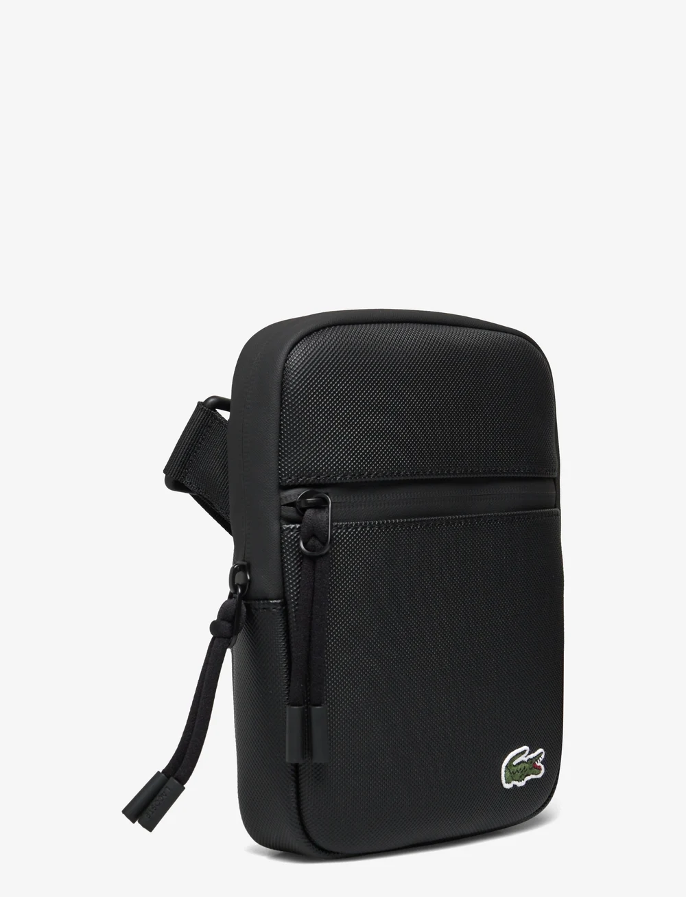 Lacoste black 2025 sling bag