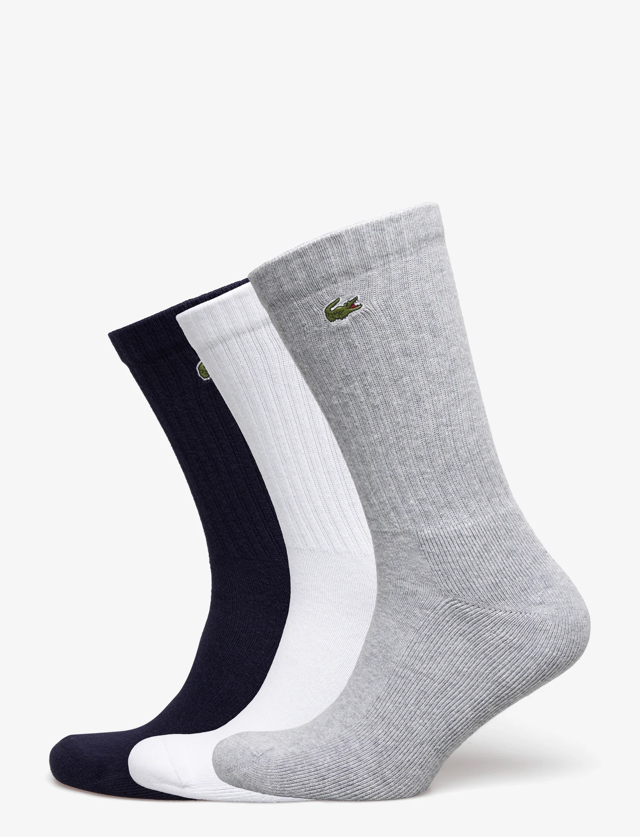 Lacoste - SOCKS - regular socks - silver chine/white-navy b - 0