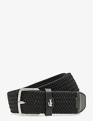 Lacoste - LEATHER GOODS BELT - braided belts - noir - 0