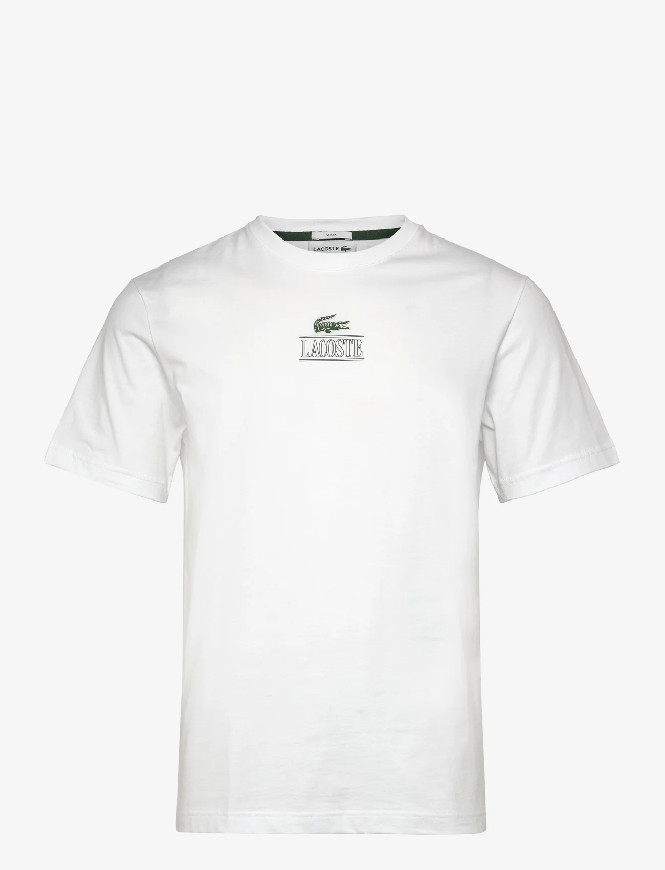 Lacoste - TEE-SHIRT&TURTLE NECK - short-sleeved t-shirts - white - 0