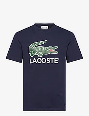 Lacoste - TEE-SHIRT&TURTLE NECK - short-sleeved t-shirts - navy blue - 0