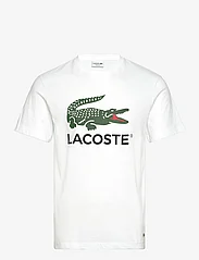Lacoste - TEE-SHIRT&TURTLE NECK - t-shirts - white - 0