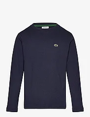 Lacoste - TEE-SHIRT&TURTLE - långärmade t-shirts - navy blue - 0
