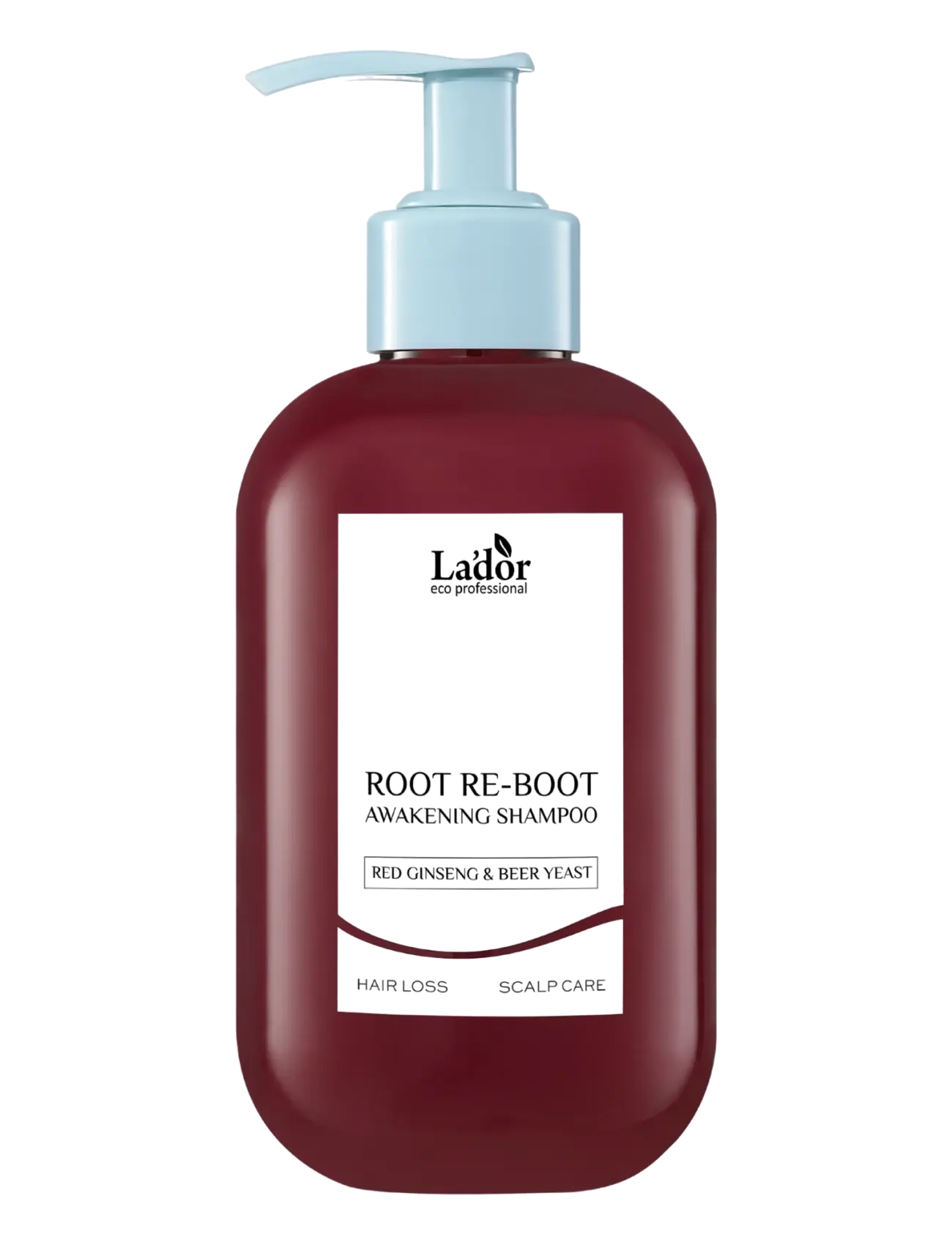 La'Dor LADOR Root Re-Boot Awakening Shampoo Red Ginseng & Beer Yeast 350ml - Scalp treatment - RED / clear