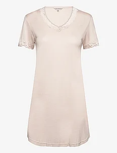 Silk Jersey - Nightgown w.sleeve, Lady Avenue