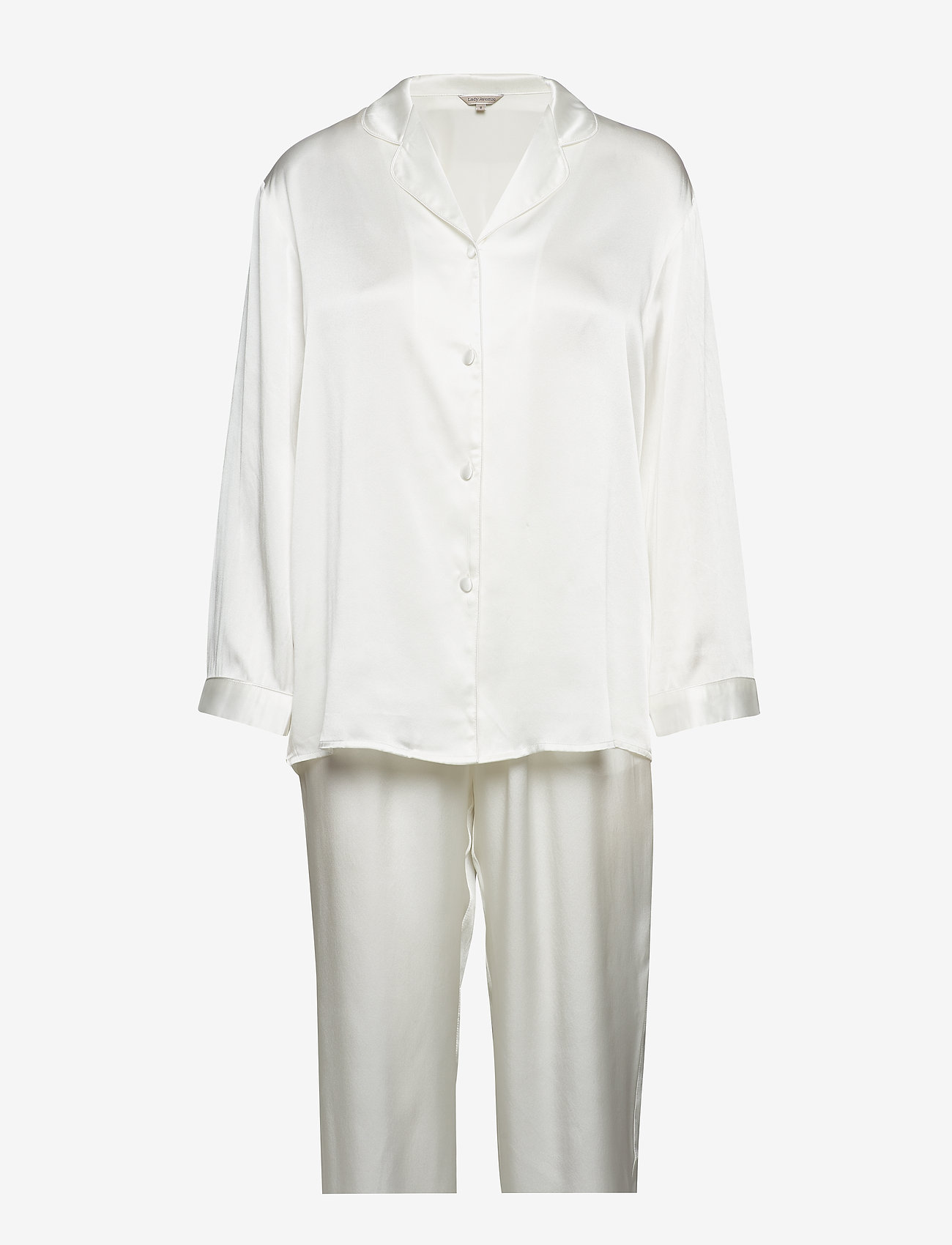 Lady Avenue - Pure Silk - Basic Pyjamas - pižamos - off-white - 0
