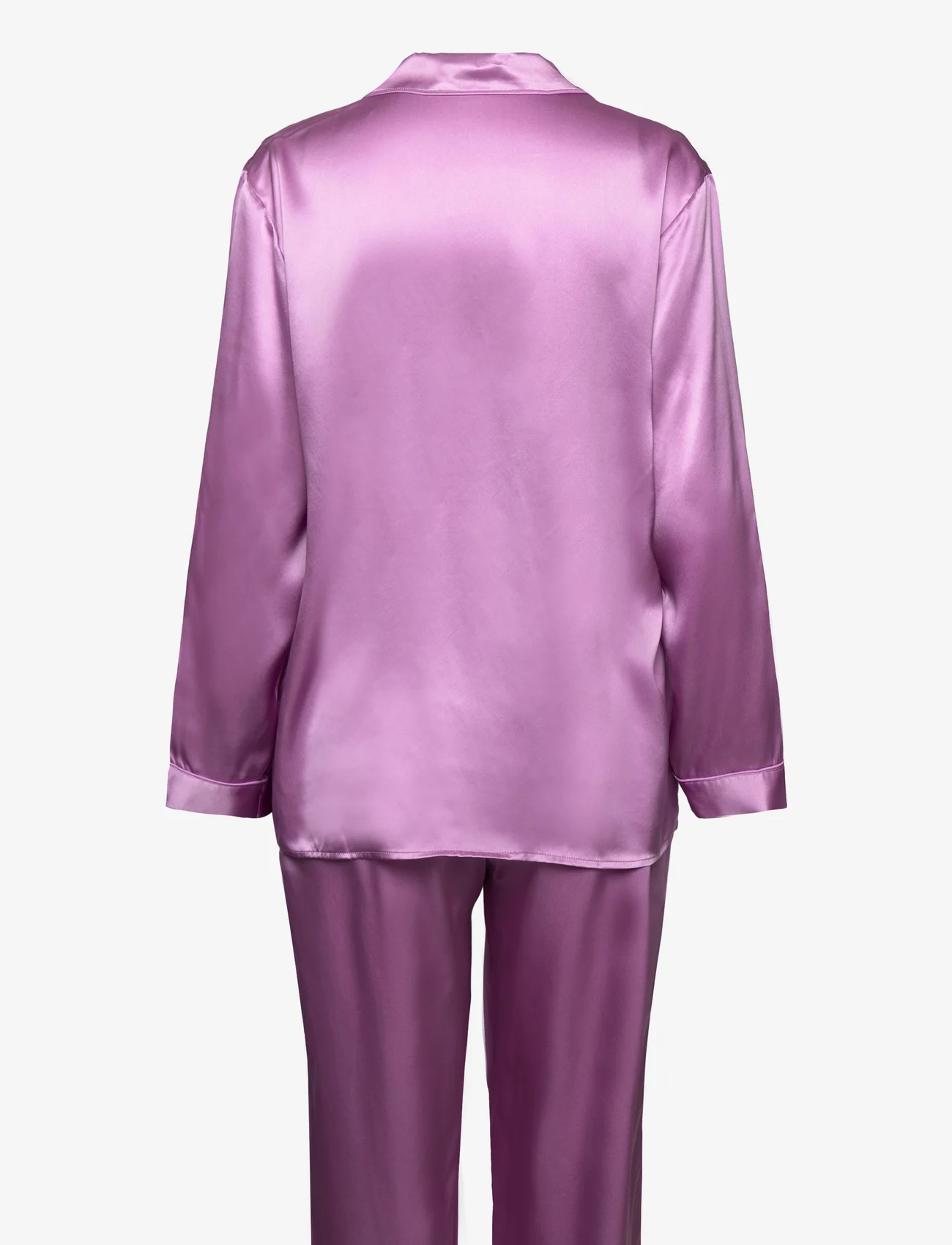 Lady Avenue - Pure Silk - Basic Pyjamas - pyjamas - smoky grape - 1