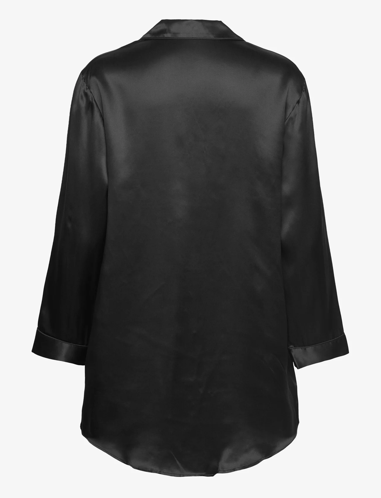 Lady Avenue - Pure Silk - Nightshirt - nightdresses - black - 1