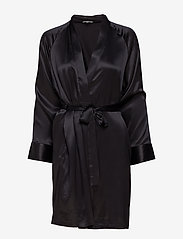 Pure Silk - Short Kimono - BLACK