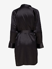 Lady Avenue - Pure Silk - Short Kimono - kimonoer - black - 2