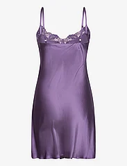Lady Avenue - Pure Silk - Slip w.lace - birthday gifts - purple - 1