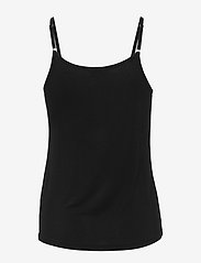 Lady Avenue - Bamboo - Camisole with lace - pysjoverdeler - black - 3