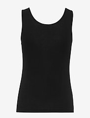 Lady Avenue - Bamboo - Tank top with lace - overdele - black - 3