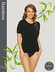 Lady Avenue - Bamboo - T-shirt with short sleeve - die niedrigsten preise - black - 2