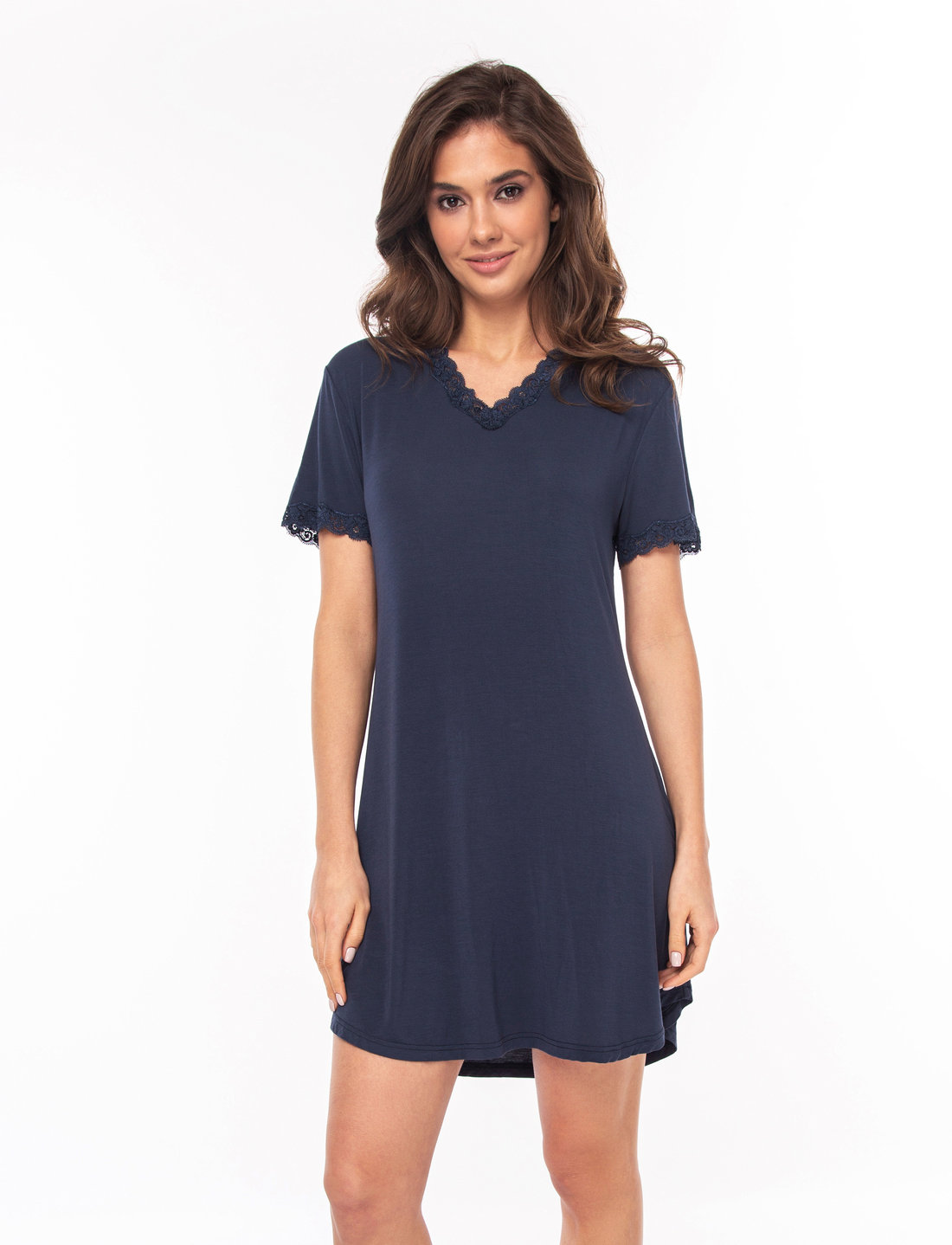 Lady Avenue Bamboo Short Sleeve Nightdress With Nachthemden Boozt