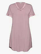 Bamboo short sleeve nightdress with - WINTER ROSE