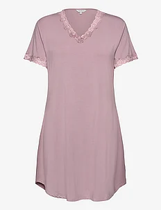 Bamboo short sleeve nightdress with, Lady Avenue