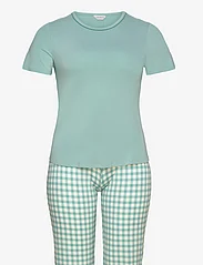 Lady Avenue - Bamboo Short-sleeve PJ with pirate - pyjamat - green checks - 1