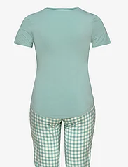 Lady Avenue - Bamboo Short-sleeve PJ with pirate - pyjamat - green checks - 2