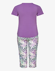 Lady Avenue - Bamboo Short-sleeve PJ with pirate - pyjamas - orchid leaves - 2