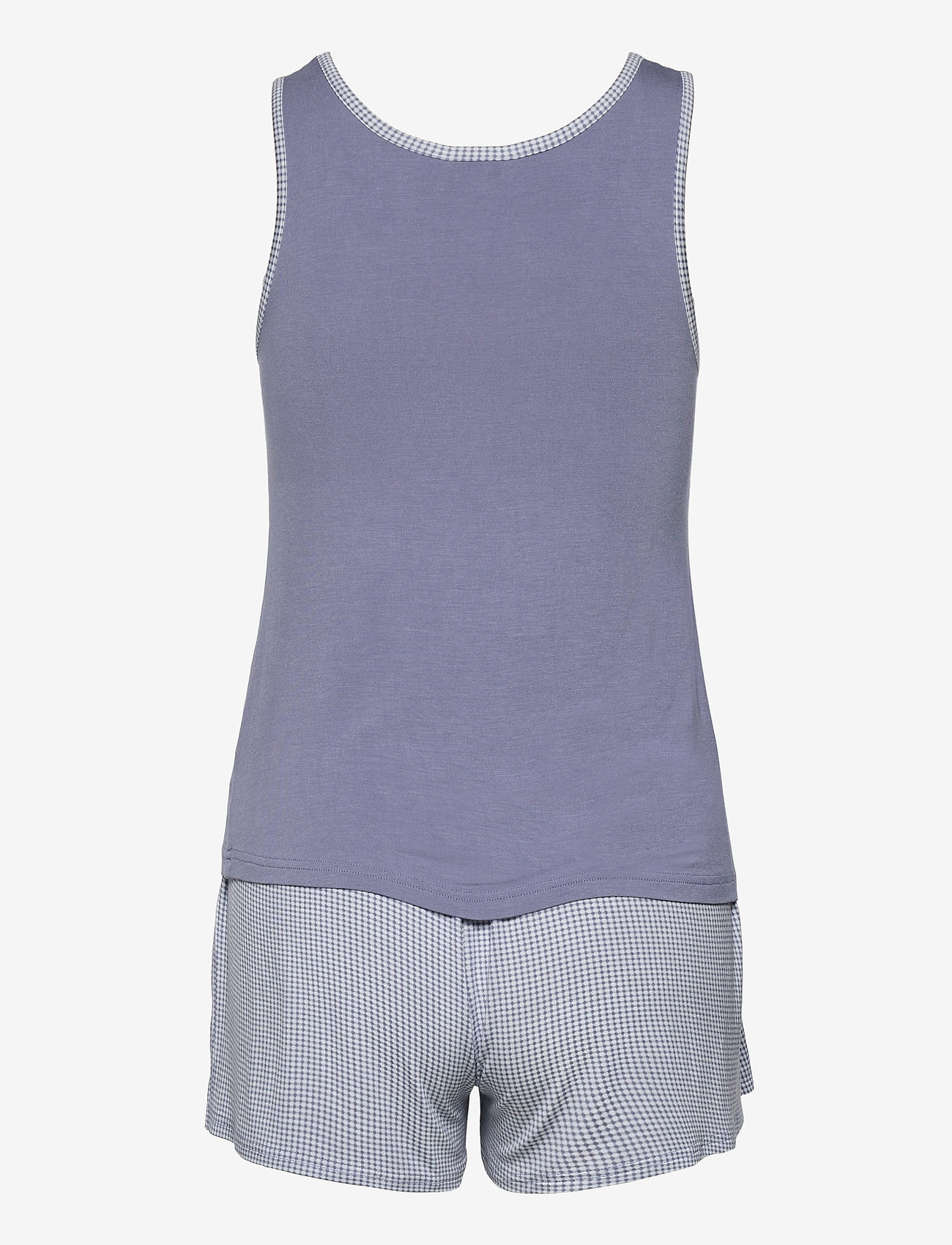 Lady Avenue - Bamboo Top & Boxer (Set) - denim pepita - 1