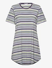 Lady Avenue - Bamboo Bigshirt - nightdresses - graphite stripe - 0