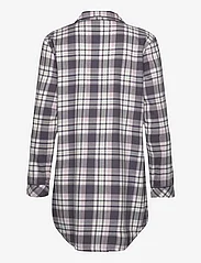Lady Avenue - Cotton Flannel Nightshirt - laveste priser - graphite checks - 1