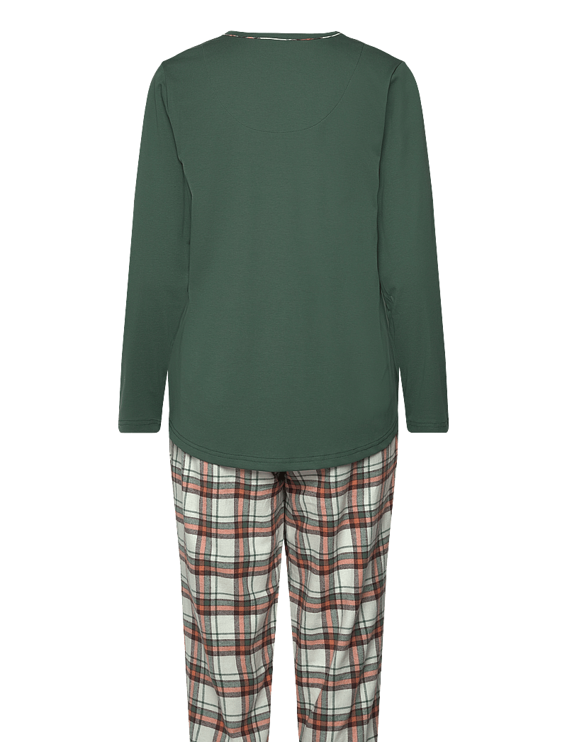 Lady Avenue - Cotton Flannel Pyjamas - julpyjamas - army - 1