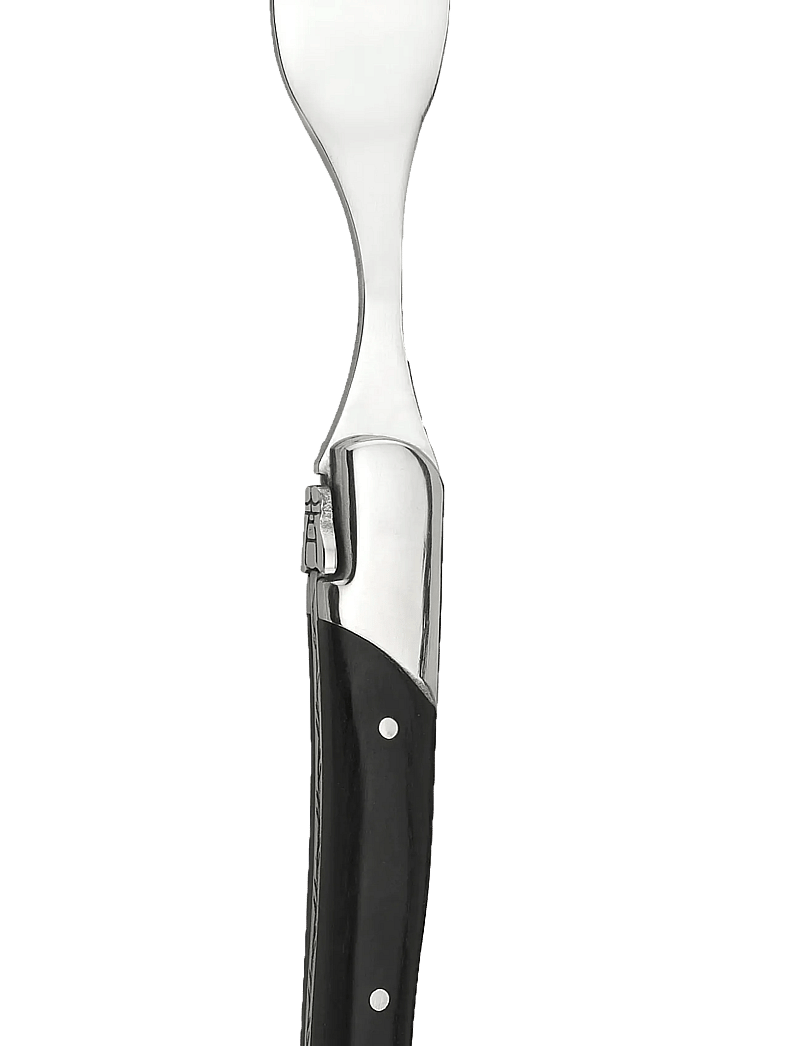 Laguiole By Hâws - Laguiole By Hâws 6 Steak Knives And 6 Forks - Black Wood - grill- & steakbesteck - black - 1