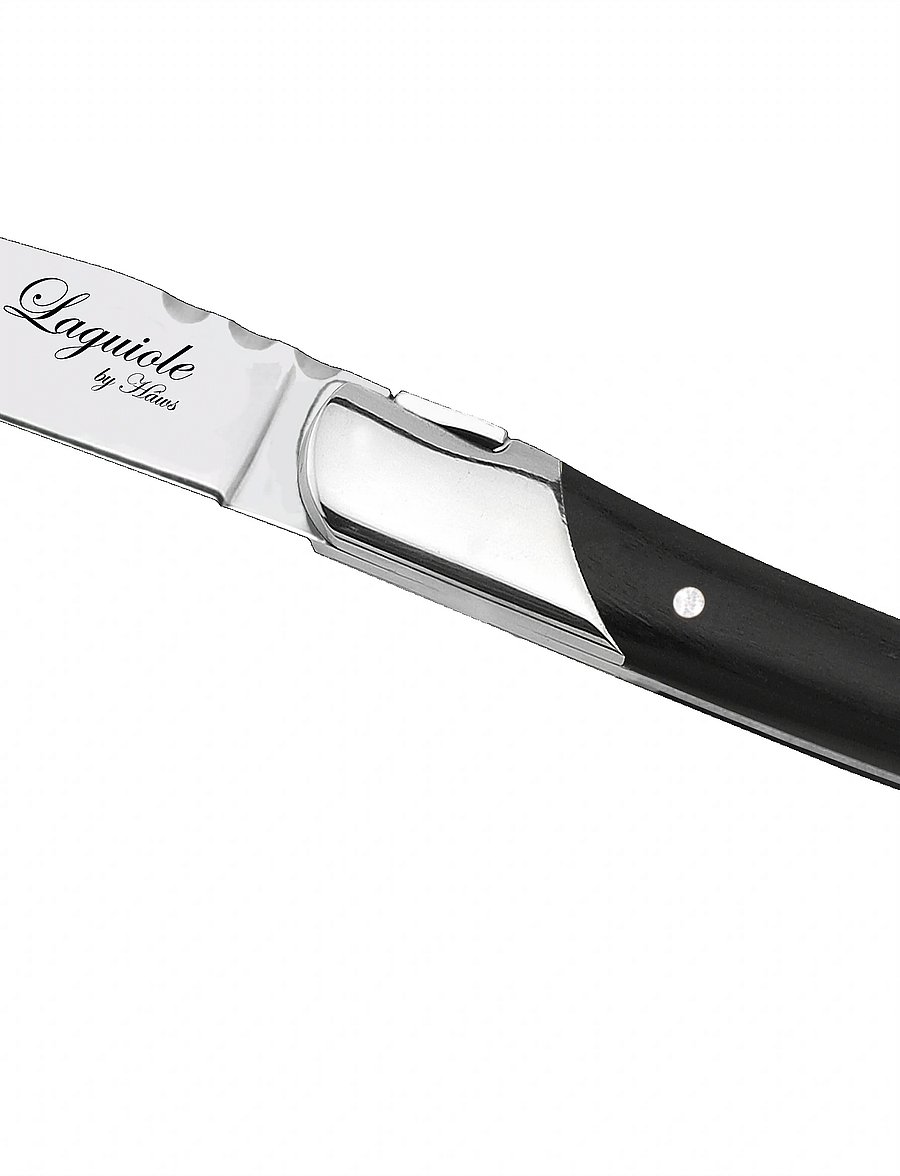 Laguiole By Hâws - Laguiole By Hâws 6 Steak Knives And 6 Forks - Black Wood - grill- & steakbesteck - black - 3