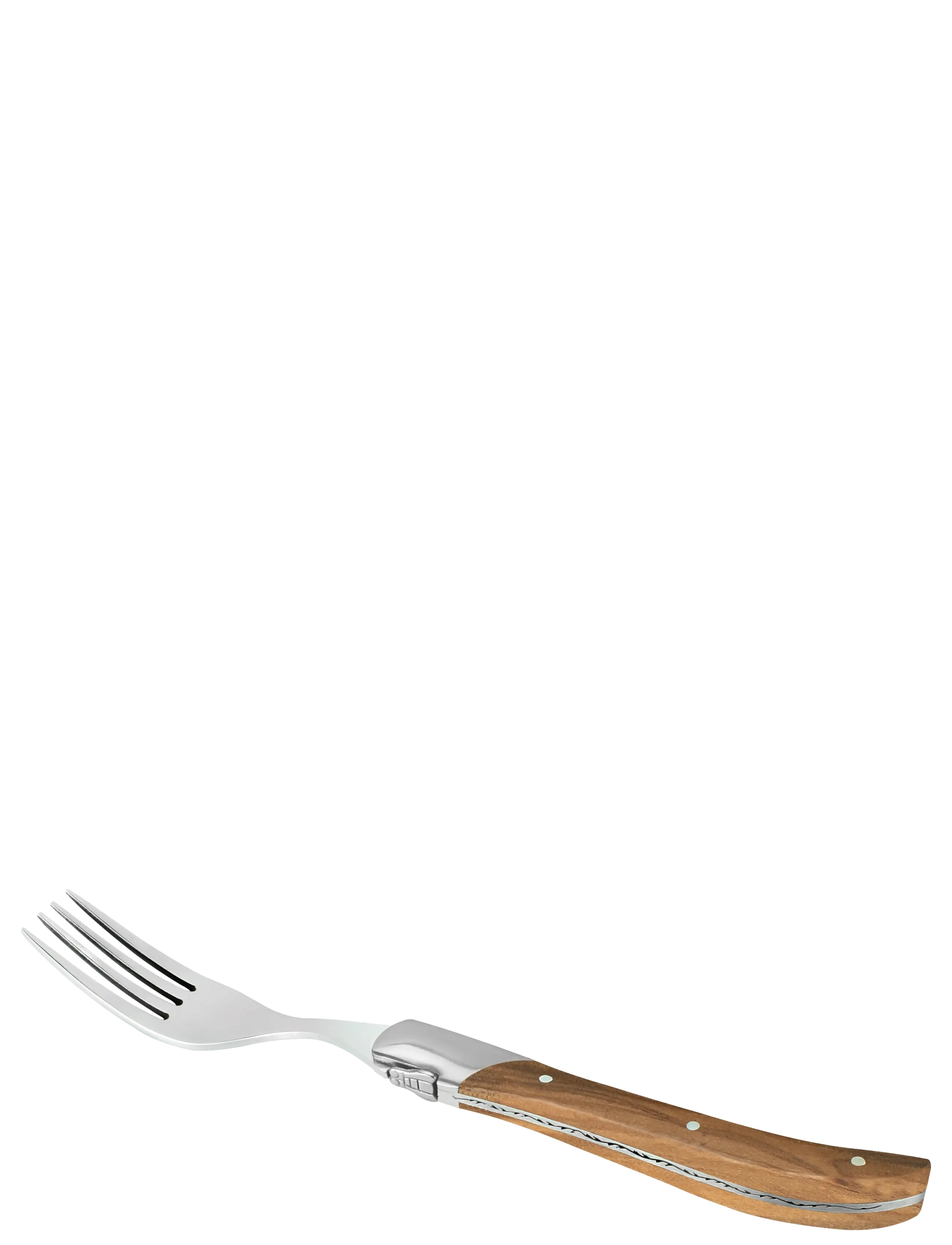 Laguiole By Hâws Laguiole By Hâws Steak Fork Set 6 Pcs Olive - Laguiole By Hâws - BROWN / silver
