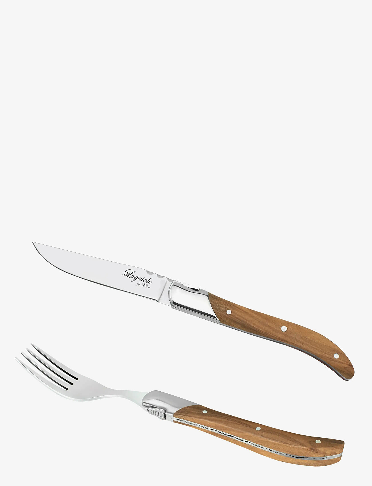 Laguiole By Hâws - Laguiole By Hâws Steak Dinner Set 12 Pcs Olive - grill- & steakbesteck - brown - 0