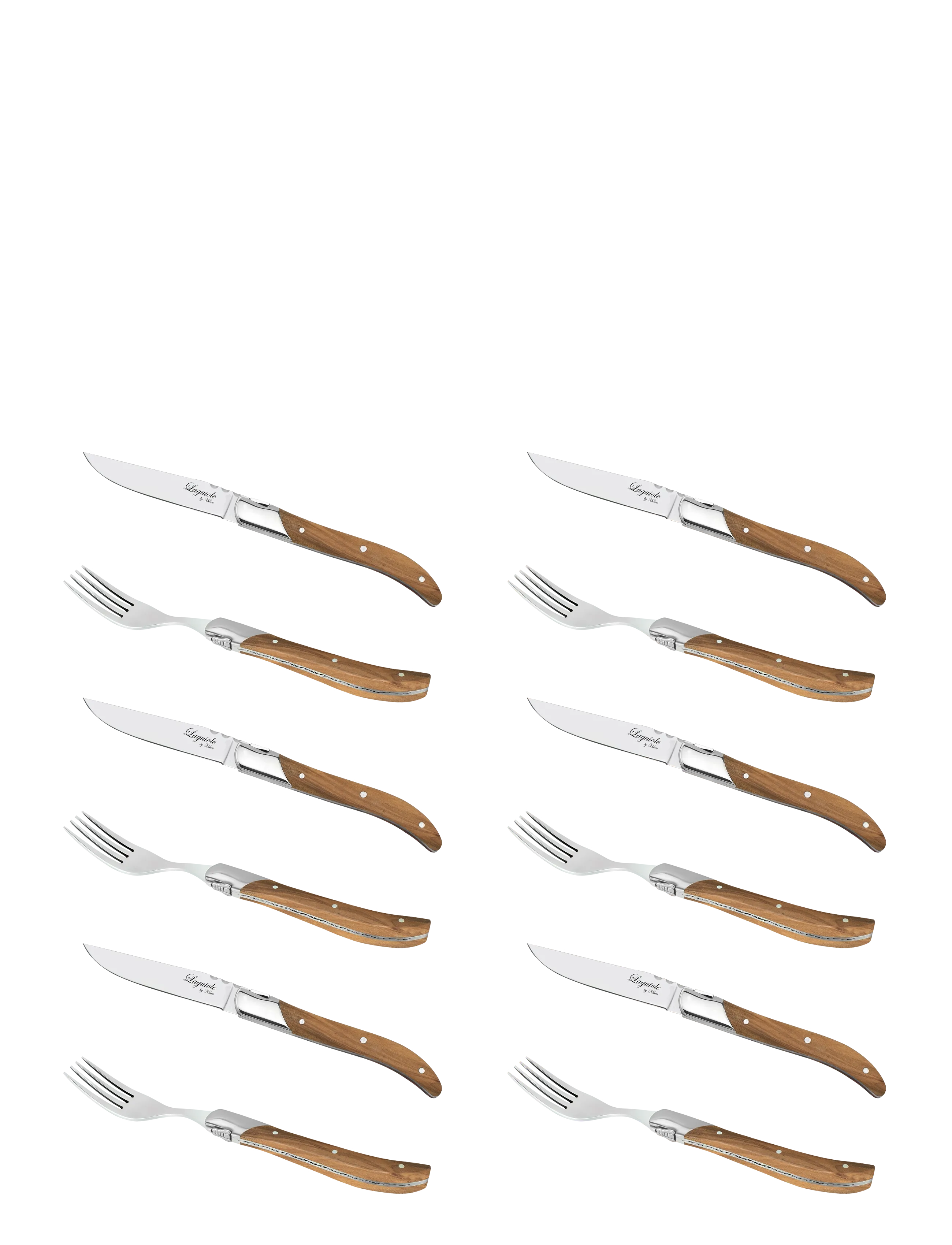 Laguiole By Hâws Laguiole By Hâws Steak Dinner Set 12 Pcs Olive - Lauanõud - BROWN / brown