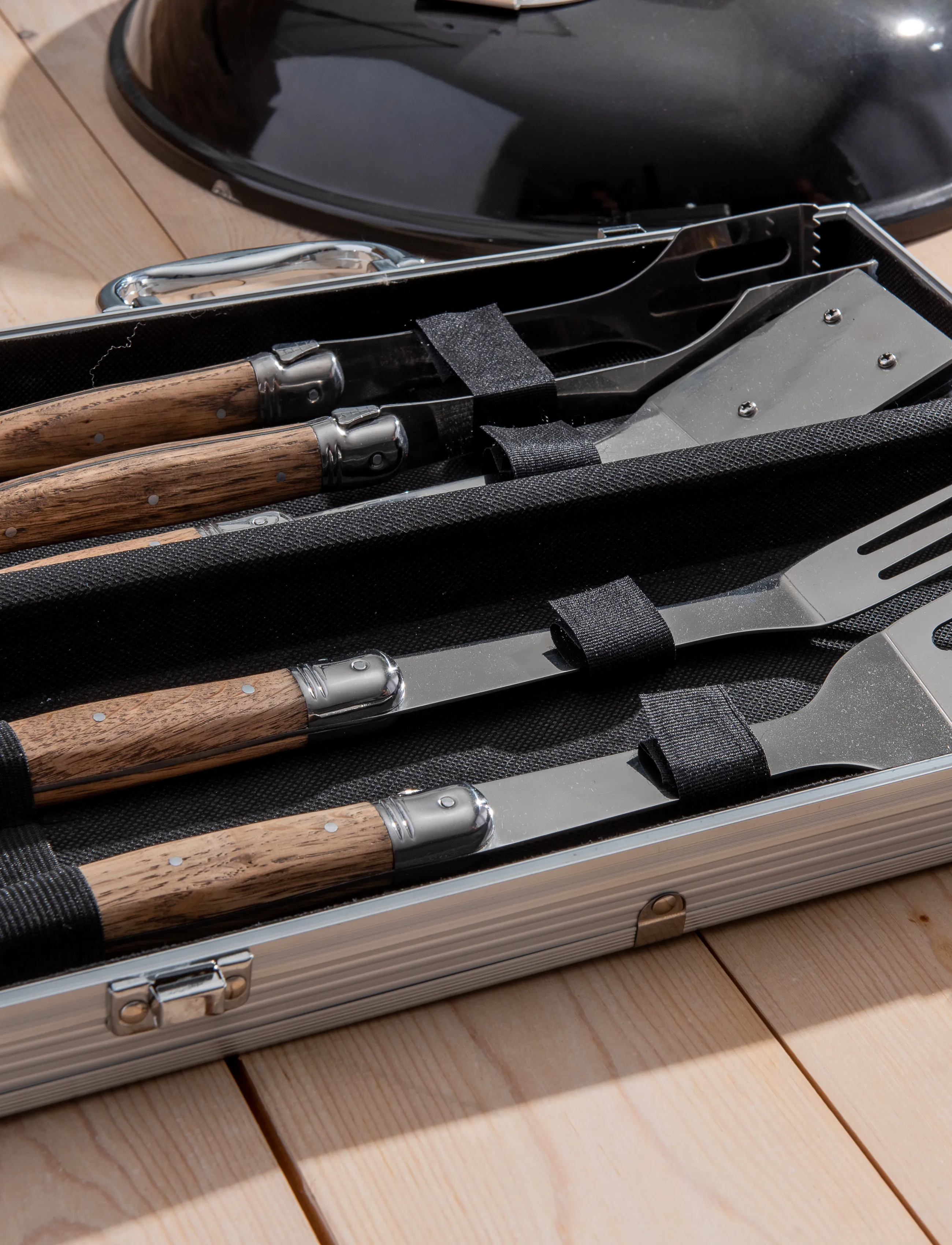 Laguiole By Hâws - Laguiole By Hâws Bbq Set 4 Pcs Oak - silver - 3