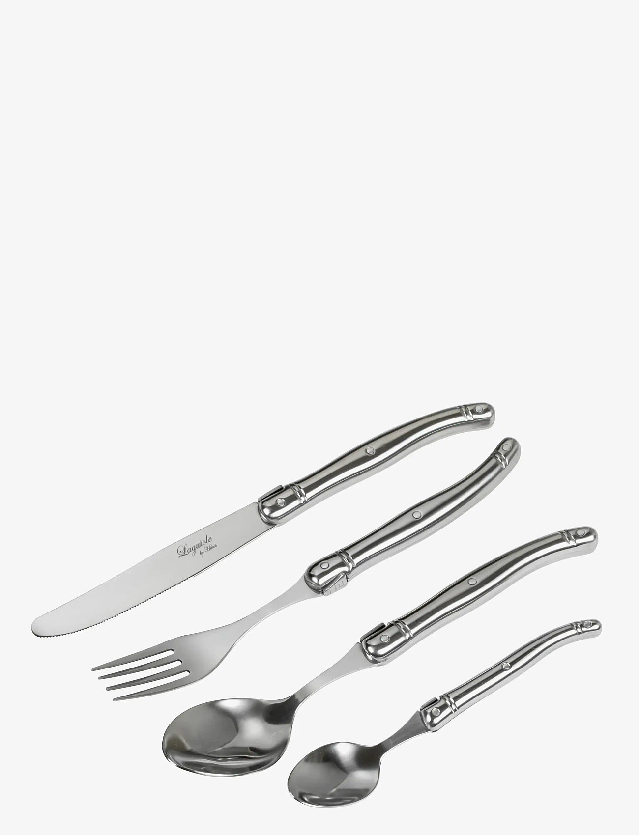 Laguiole By Hâws - Laguiole By Hâws Cutlery Set 24 Pcs Stainless Steel - bestiksæt - silver - 1