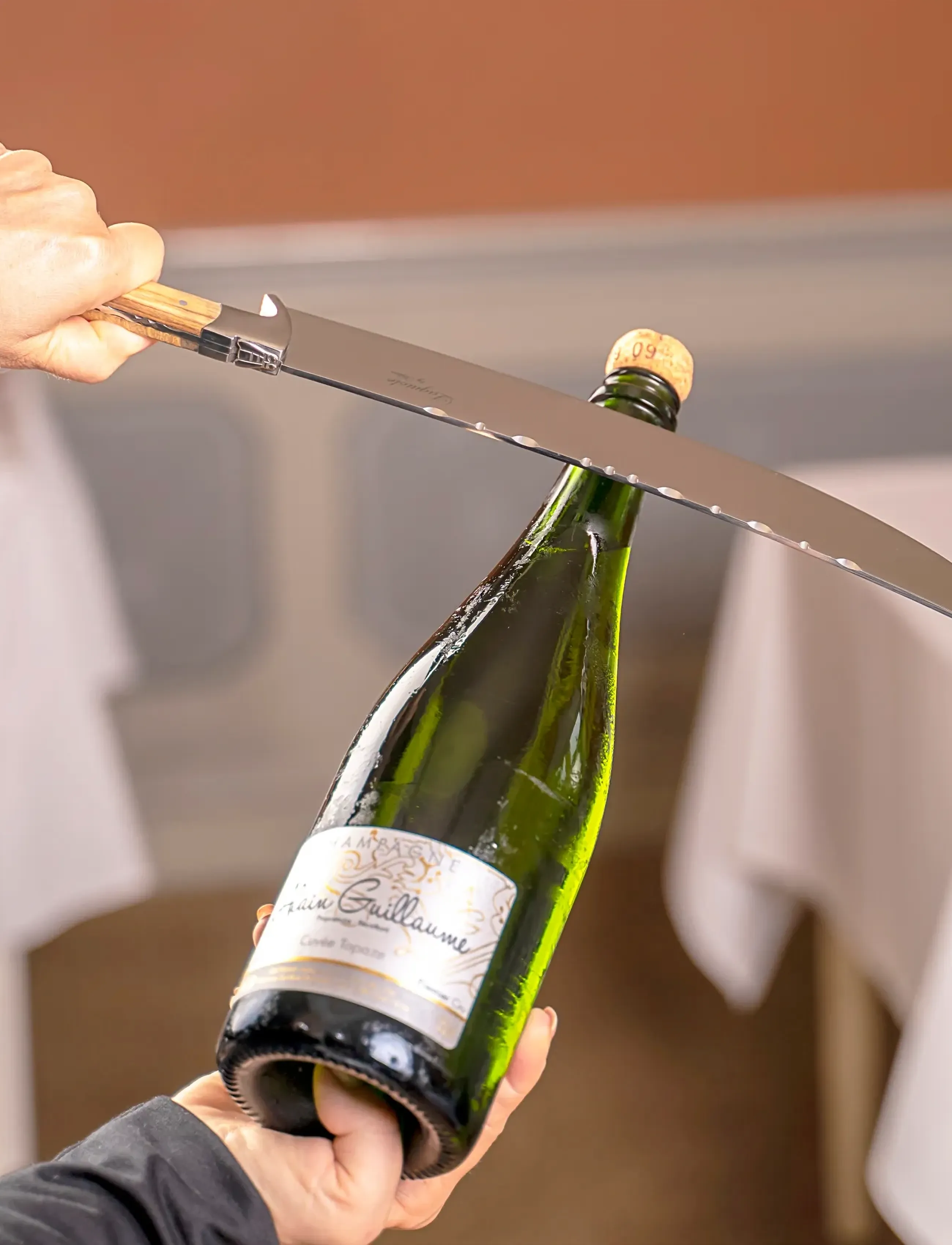Laguiole By Hâws - Laguiole By Hâws Champagne Sabre 27 Cm - oplukkere & vinpropper - brown - 4