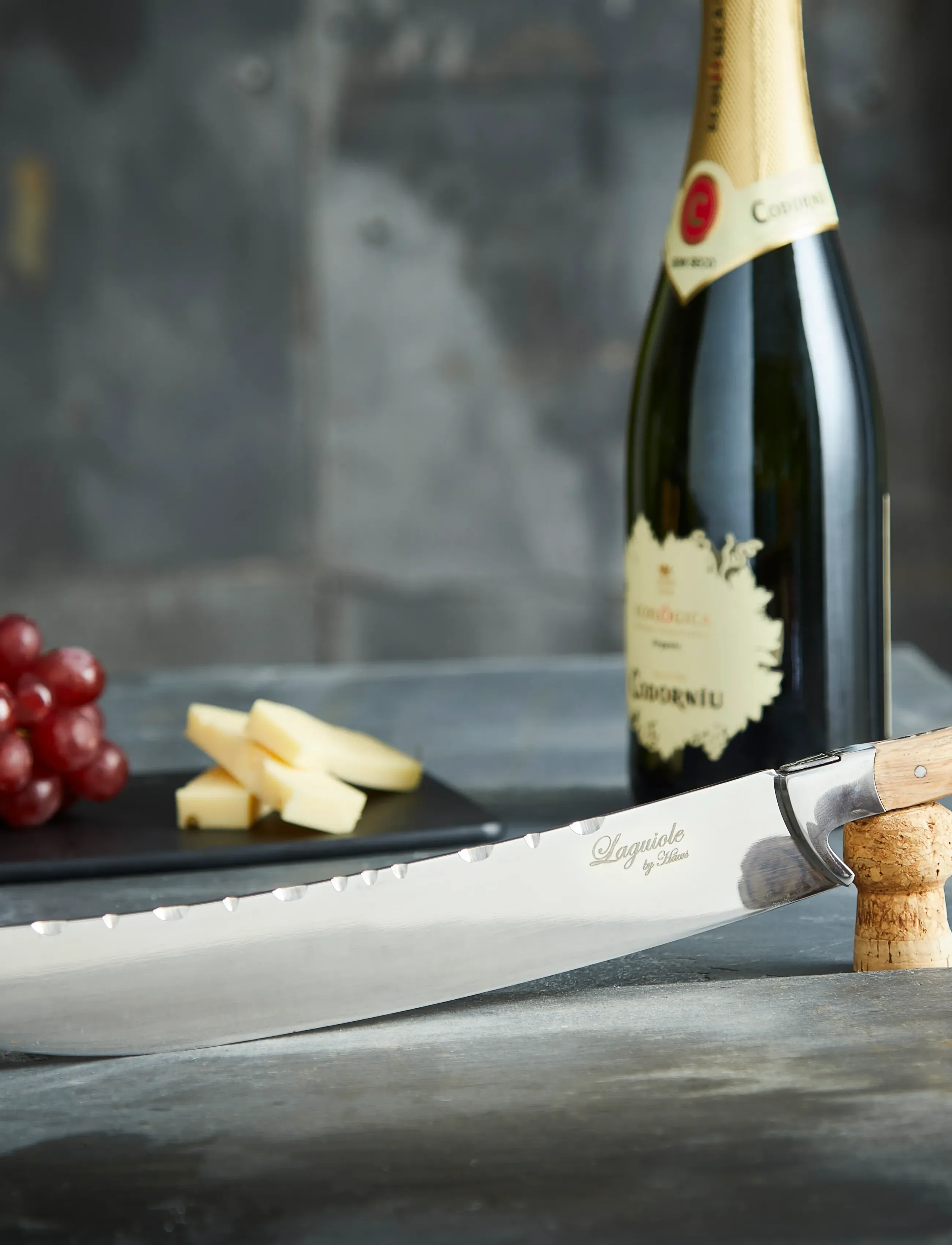 Laguiole By Hâws - Laguiole By Hâws Champagne Sabre 27 Cm - oplukkere & vinpropper - brown - 5