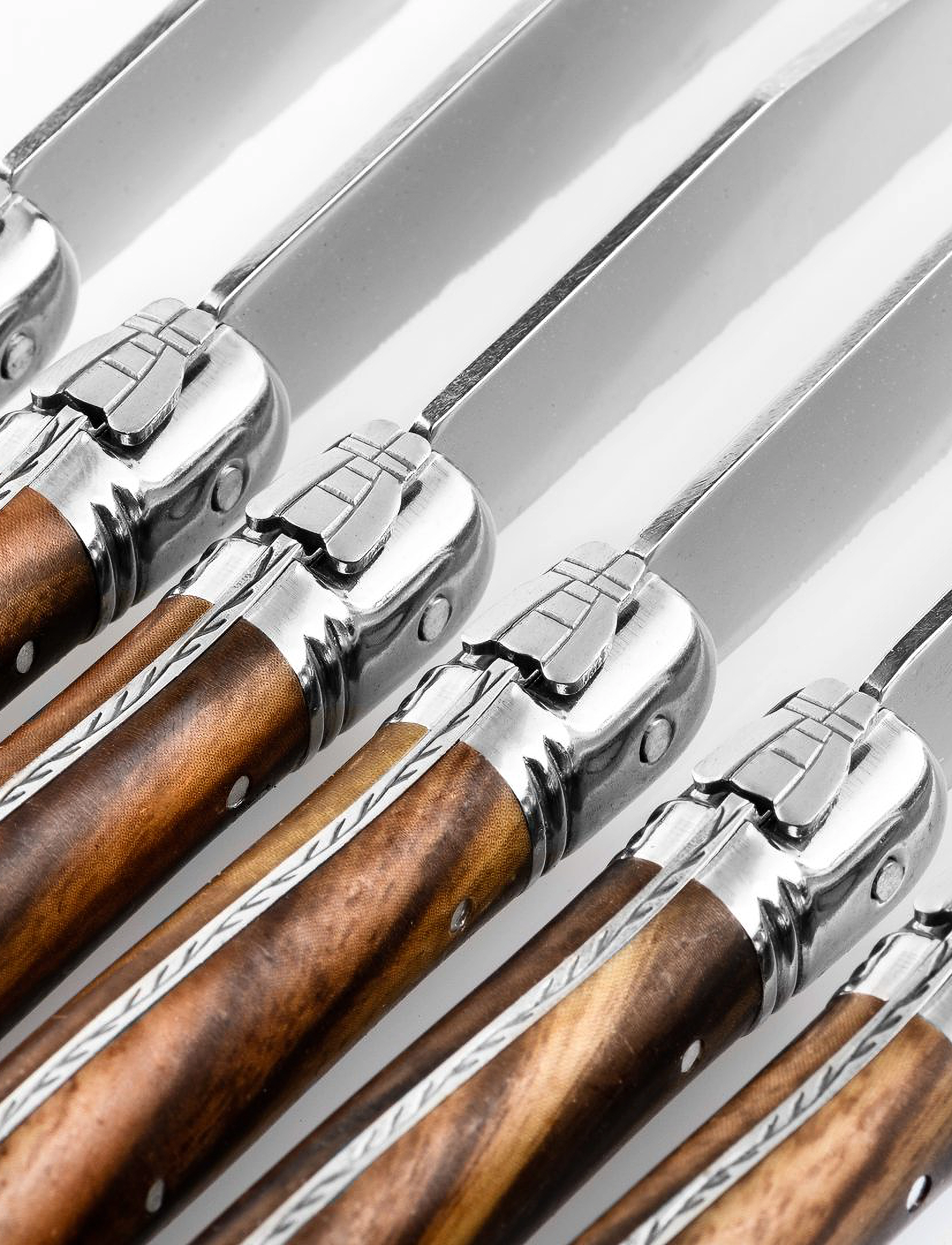 Laguiole Style de Vie Laguiole-Grillknive Sæt Med 6, L11 cm, Brown, Bestik > Steakbestik, Unisex