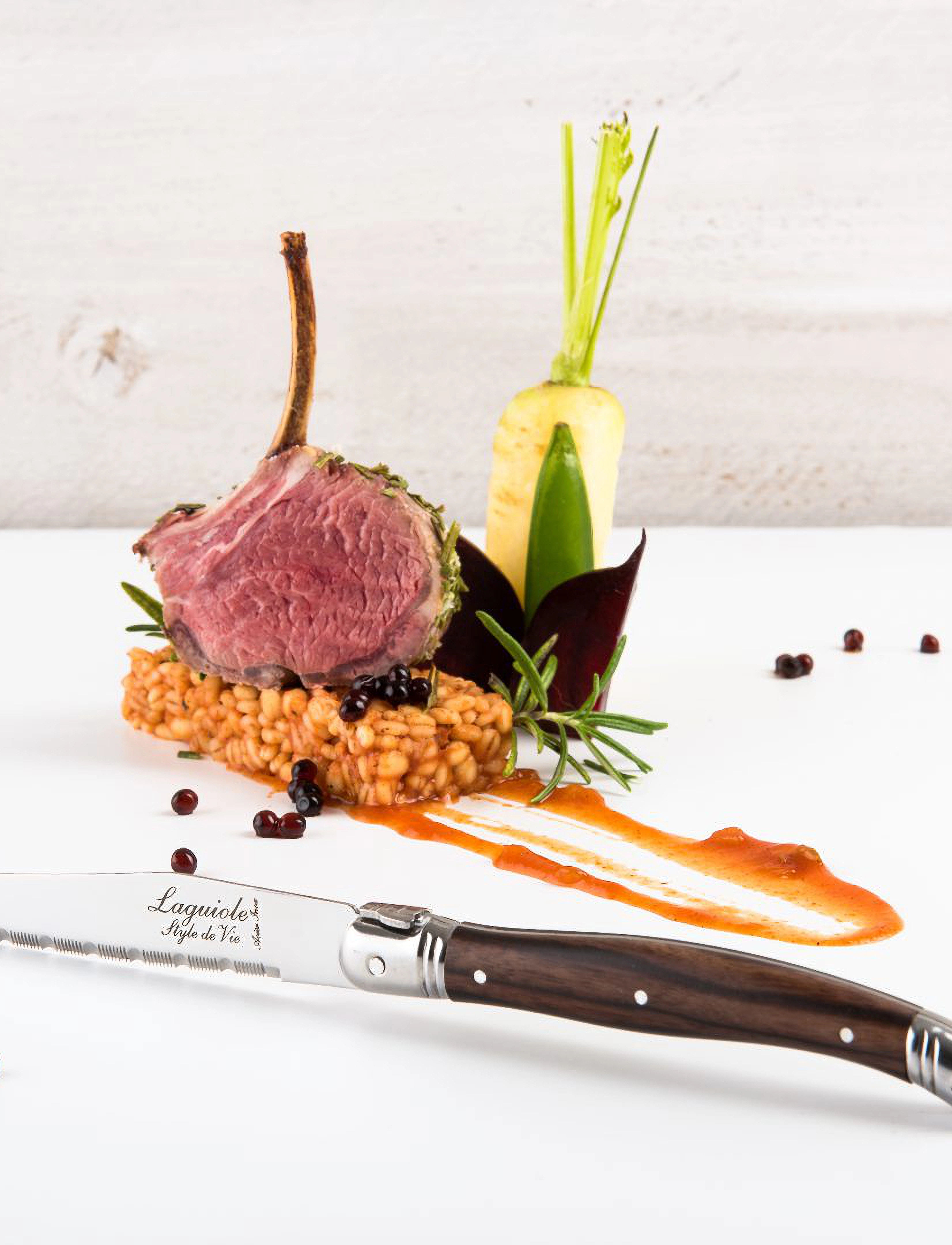 Laguiole Style de Vie - Steak knives Laguiole  SET 6 - køb efter pris - brown - 5